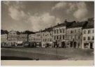 Masarykovo náměstí  v Jeseníku, konec 50. let 20. století (pohlednice)
