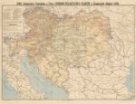 Mapa železniční a poštovní sítě Rakousko-Uherska - mapa