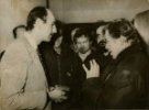 Václav Havel s novinářem Jindřichem Štěpánem