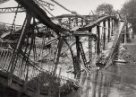 Snímek zničeného mostu ve Svinově