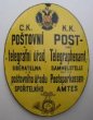 C. k. poštovní štít oválný