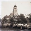 Skleněný stereonegativ:  farní kostel sv. Jana Křtitele v Písečné (1901)