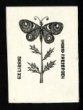 Exlibris -Motýl a rostlina