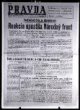 Článek Reakcia opustila Národný front, Pravda, roč. 1948, čís. 25, 22. 2. 1948, titulní strana.