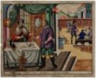 Antonius Aust: Podobenství o nespravedlivém správci (akvarel)
