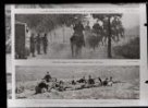 Fotografie, belgické jezdectvo zastavilo německý útok u Louvain / Fotografie, belgické vojenské cyklistické oddíly způsobily vážné ztráty německému předvoji
