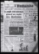 Článek Le peuple tchécoslovaque prend an main ses destinées, periodikum l´Humanité, 27. 2. 1948, část titulní strany.