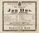Divadelní cedule Jan Hus, kazatel betlémský