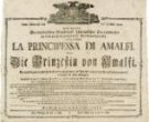 Divadelní cedule La principessa di Amalfi oder Die Prinzeßin von Amalfi