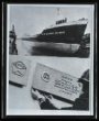 2 x fotografie, závod na výrobu lodí Krasnoe Sormovo na počest 60. výročí VŘSR