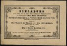 Einladung des Schauspielers J. K. Chramosta zu de 12. 1. 1857 (pozvánka k benefici)