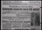 „Karlovarské požadavky nesmí být splněny!“ RP z 7. 9. 1938
