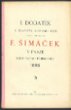 Dodatkový knižní katalog nakladatelství F. Šimáček