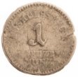 Nouzová mince s hodnotou 1 krejcar