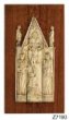 Fragmenty oltáříku ze Žlebů - Trůn milosti se sv. Máří Magdalenou mezi sv. Vavřincem a sv. Štěpánem