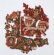 Fragment koptské tkaniny, Světec na koni