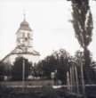 Skleněný stereonegativ:  kostel Povýšení sv. Kříže v Širokém Brodě (1902)