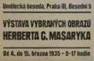 Výstava vybraných obrazů Herberta G.Masaryka