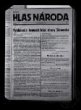 Noviny Hlas národa, roč. II, čís. 8, 5. 9. 1944, titulní strana.