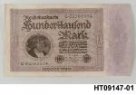 Bankovka oboustranná, 100.000 Reichsmark 1923