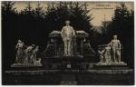 Pomník V. Priessnitze ve Smetanových sadech v Jeseníku na dobové pohlednici