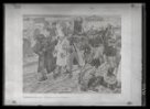Reprodukce obrazu A. Špillara „Ostatky“ -pohřeb masopustu na Chodsku