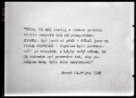 Citace na téma Benešových dekretů, Edvard Beneš, 24. 10. 1945. Strojopis.