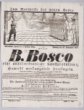 plakát k vystoupení kouzelníka B. Bosca z Turína