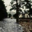 Povodeň na řece Bělé r. 1903 (skleněný stereodiapozitiv)