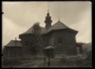 Dřevěný kostel P. Marie Sněžné, 1754,půdorys kříže, barokní věžička, farní kostel od r. 1834