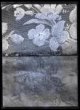Dvojsnímek - textilie zdobené květinovými motivy