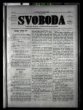 "Nová Svoboda, titulní stránka z 31. března 1899 s pojednáním L. Zápotockého "O příčinách lidských nemocí."