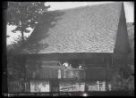 Mlýn čís. 19, Knopův mlýn", stodola - sýpka s dřevěnou pavlačí, pohled od východu