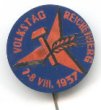 Odznak upomínkový - Lidový den v Liberci, 7. - 8. 8. 1937