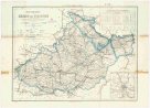 Reisekarte von Mähren und Schlesien mit der Gerichtseintheilung