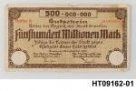 Bankovka oboustranná, 500000000 Mark 1923