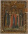 Ikona - Vybraní světci - sv. Konstantin a nedid. řeholník