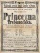 Divadelní cedule Princezna Trebizondská