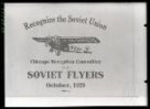 Páska na rukáv člena uvítacího komitétu k příletu sovětských letců do Chicaga