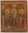 Ikona - Vybraní světci -sv. Pavel, Fedosij, Vnifantij