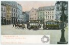 Staroměstské náměstí s tramvají - ´REICHENBERG i. B., …. Altstädter Platz. Ecke Wiener Strasse.