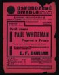 Plakát Osvobozeného divadla: Paul Whiteman - poslech gramofonových desek