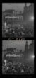 2 x fotografie, slavnostní shromáždění na Staroměstském náměstí v Praze