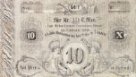 Nouzové platidlo z let 1848-1849 - 10 krejcarů