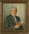 Lasák, Oldřich: Petr Bezruč (portrét, olej na plátně)