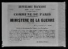 Výzva Pařížské komuny ministrovi války