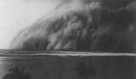Písečná bouře (habúb), která se přehnala přes Chartúm 6.6.1906