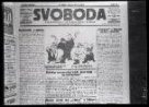 Periodikum Svoboda, roč. XXXVIII, čís. 15, 4. 2. 1928, část titulní strany.
