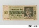 Bankovka oboustranná, 20 koruna 1944