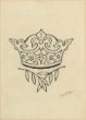 Kresba pro titulní list - Listy královny Kunhuty králi Přemyslovi